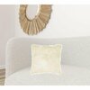 Homeroots 18 x 18 in. New Zealand Sheepskin Pillow Natural 293200